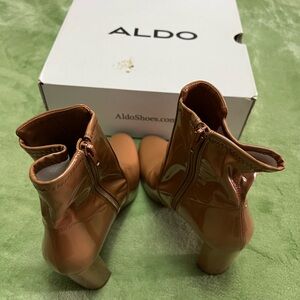 Aldo Tan Leather Ankle Boots